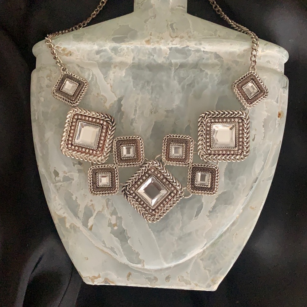 Crystal and Silver Necklace